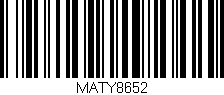 Código de barras (EAN, GTIN, SKU, ISBN): 'MATY8652'