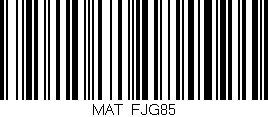 Código de barras (EAN, GTIN, SKU, ISBN): 'MAT/FJG85'