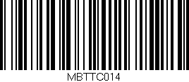 Código de barras (EAN, GTIN, SKU, ISBN): 'MBTTC014'