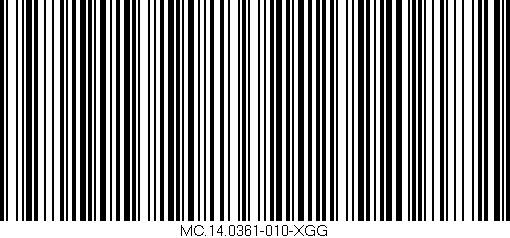 Código de barras (EAN, GTIN, SKU, ISBN): 'MC.14.0361-010-XGG'