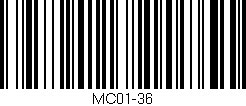 Código de barras (EAN, GTIN, SKU, ISBN): 'MC01-36'