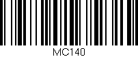 Código de barras (EAN, GTIN, SKU, ISBN): 'MC140'