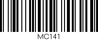 Código de barras (EAN, GTIN, SKU, ISBN): 'MC141'