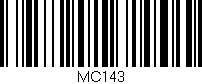 Código de barras (EAN, GTIN, SKU, ISBN): 'MC143'