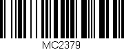 Código de barras (EAN, GTIN, SKU, ISBN): 'MC2379'