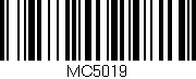 Código de barras (EAN, GTIN, SKU, ISBN): 'MC5019'