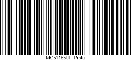 Código de barras (EAN, GTIN, SKU, ISBN): 'MC51165UP-Preta'