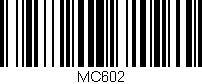 Código de barras (EAN, GTIN, SKU, ISBN): 'MC602'