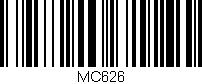 Código de barras (EAN, GTIN, SKU, ISBN): 'MC626'