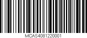 Código de barras (EAN, GTIN, SKU, ISBN): 'MCAS4081220001'