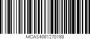 Código de barras (EAN, GTIN, SKU, ISBN): 'MCAS4081270189'