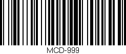 Código de barras (EAN, GTIN, SKU, ISBN): 'MCD-999'