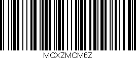 Código de barras (EAN, GTIN, SKU, ISBN): 'MCXZMCM6Z'