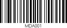 Código de barras (EAN, GTIN, SKU, ISBN): 'MDA001'