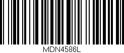 Código de barras (EAN, GTIN, SKU, ISBN): 'MDN4586L'