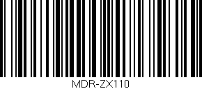 Código de barras (EAN, GTIN, SKU, ISBN): 'MDR-ZX110'