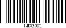 Código de barras (EAN, GTIN, SKU, ISBN): 'MDR302'