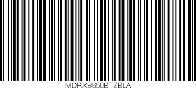 Código de barras (EAN, GTIN, SKU, ISBN): 'MDRXB650BTZBLA'