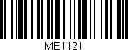 Código de barras (EAN, GTIN, SKU, ISBN): 'ME1121'
