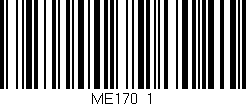 Código de barras (EAN, GTIN, SKU, ISBN): 'ME170_1'