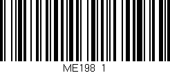 Código de barras (EAN, GTIN, SKU, ISBN): 'ME198_1'