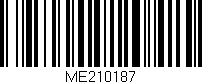 Código de barras (EAN, GTIN, SKU, ISBN): 'ME210187'