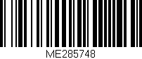 Código de barras (EAN, GTIN, SKU, ISBN): 'ME285748'
