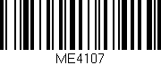 Código de barras (EAN, GTIN, SKU, ISBN): 'ME4107'