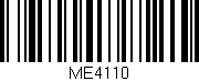 Código de barras (EAN, GTIN, SKU, ISBN): 'ME4110'