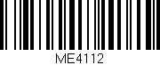 Código de barras (EAN, GTIN, SKU, ISBN): 'ME4112'