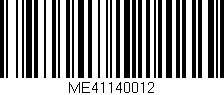 Código de barras (EAN, GTIN, SKU, ISBN): 'ME41140012'