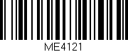 Código de barras (EAN, GTIN, SKU, ISBN): 'ME4121'