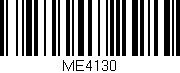 Código de barras (EAN, GTIN, SKU, ISBN): 'ME4130'