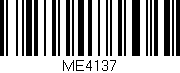 Código de barras (EAN, GTIN, SKU, ISBN): 'ME4137'