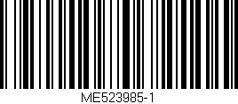 Código de barras (EAN, GTIN, SKU, ISBN): 'ME523985-1'