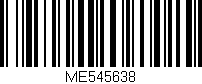 Código de barras (EAN, GTIN, SKU, ISBN): 'ME545638'