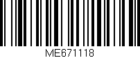 Código de barras (EAN, GTIN, SKU, ISBN): 'ME671118'