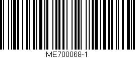 Código de barras (EAN, GTIN, SKU, ISBN): 'ME700068-1'