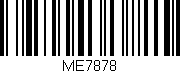 Código de barras (EAN, GTIN, SKU, ISBN): 'ME7878'