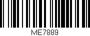 Código de barras (EAN, GTIN, SKU, ISBN): 'ME7889'