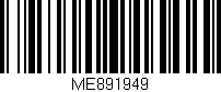 Código de barras (EAN, GTIN, SKU, ISBN): 'ME891949'