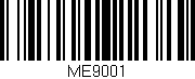 Código de barras (EAN, GTIN, SKU, ISBN): 'ME9001'
