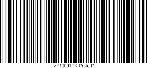 Código de barras (EAN, GTIN, SKU, ISBN): 'MF10091PK-Preta-P'