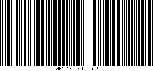 Código de barras (EAN, GTIN, SKU, ISBN): 'MF10137PK-Preta-P'