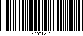 Código de barras (EAN, GTIN, SKU, ISBN): 'MI2001V/01'