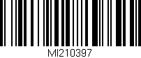 Código de barras (EAN, GTIN, SKU, ISBN): 'MI210397'