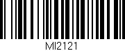 Código de barras (EAN, GTIN, SKU, ISBN): 'MI2121'