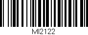 Código de barras (EAN, GTIN, SKU, ISBN): 'MI2122'