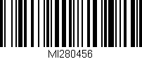 Código de barras (EAN, GTIN, SKU, ISBN): 'MI280456'
