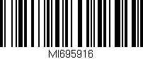 Código de barras (EAN, GTIN, SKU, ISBN): 'MI695916'